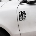 Adesivo per auto Non toccare la mia auto 2