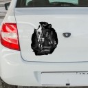 Adesivo per auto teschio 5