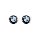Adesivo per chiavi auto BMW 3D in metallo adesivo da 14 mm con logo Accessorio auto elegante Protezione chiavi Decorazione interni 1
