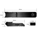 Adesivo protetor para o tubo inferior do quadro da bicicleta Capa decorativa contra arranhões Acessórios universais para bicicletas de montanha e de estrada 3