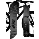 Adesivo protetor para o tubo inferior do quadro da bicicleta Capa decorativa contra arranhões Acessórios universais para bicicletas de montanha 2