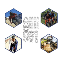 Adesivo protettivo per telaio bici 38x23x1 cm pellicola 3D rimovibile contro i graffi Bicicletta da corsa Mountain bike Protezione resistente del telaio 2