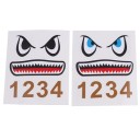 Adesivo squalo per droni 2 set 1