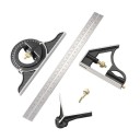 Adjustable Combination Ruler 300 mm Protractor 45° and 90° Centre Measurement Scribing Needle Spirit Level 1