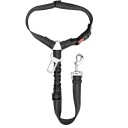 Adjustable Dog Seat Belt for Cars Universal Attachment Around Headrest or Seatbelt Lock Sturdy Polyester Strap 1