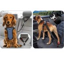 Adjustable Dog Seat Belt for Cars Universal Attachment Around Headrest or Seatbelt Lock Sturdy Polyester Strap 2