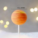 Adorno decorativo para tarta con forma de planeta. Colorida decoración espacial realizada en látex con el motivo que elijas. 4