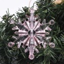 Adorno navideño de copo de nieve, 10 unidades 8