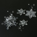 Adorno navideño de copo de nieve, 10 unidades 1