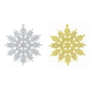 Adorno navideño de copo de nieve, 12 unidades 5