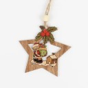 Adorno navideño de madera 4 piezas 6