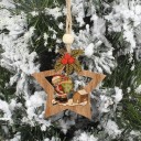 Adorno navideño de madera 4 piezas 5