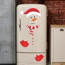 Adorno navideño de muñeco de nieve magnético 2