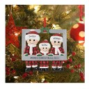 Adorno Navideño Familiar 7.7 x 7.5 cm Adorno Colgante Personalizado con Motivo de Padre e Hijo Decoración para el Hogar 2