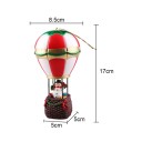 Adorno navideño luminoso muñeco de nieve en globo aerostático 8,5 x 17 x 5 cm Figura decorativa luminosa Decoración navideña para el hogar decoración 2
