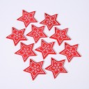Adornos navideños de madera 10 piezas C585 16