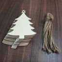 Adornos navideños de madera 10 uds. 3