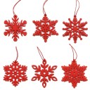 Adornos navideños de madera 6 piezas 5