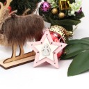 Adornos navideños rosas 2 piezas 10