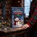 Advent Calendar 24 Christmas Figurines Snowmen with Hat and Scarf White with Red and Green Accents Christmas Decoration and Gift 4