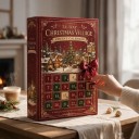 Adventi kalendárium 24 karácsonyi épülettel és házikóval Havas falu Pályaudvar templom és pékség Dekoráció a polcra Ajándék gyerekeknek 6