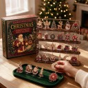 Adventi naptár Gyémántfestés 24 karácsonyi dísz Akasztókkal a felfüggesztéshez Karácsonyfadísz DIY készlet gyerekeknek és felnőtteknek 2