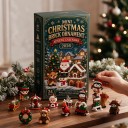 Adventní kalendář 2026 Stavebnice 24 vánočních postaviček z kostiček S poutky na zavěšení Výška 7–9 cm Ozdoby na vánoční stromeček 3