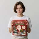 Adventný kalendár 24 vianočných postavičiek Figúrky s usmievavými tvárami Santa Claus a snehuliak Vianočná dekorácia Darček pre deti aj dospelých 4