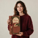 Adventný kalendár 24 vianočných postavičiek Figúrky Santa Clausa vo vintage štýle Santa s darčekmi aj na sane Vianočná dekorácia a darček 3