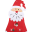 Adventný kalendár Santa Claus 115 x 45 cm 2
