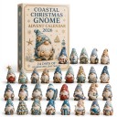 Adventskalender 2026 24 Weihnachtsfiguren Elfen mit maritimen Motiven Muschel Anker und Leuchtturm Maritime Weihnachtsdekoration Geschenk für Kinder 1