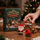 Adventskalender 2026 Byggsats 24 julfigurer av klossar Med upphängningssnören Höjd 7–9 cm Julgransprydnader 5