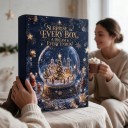Adventskalender 24 julesk ornaments Med ophængsløkker Runde kugler med julemotiver Julepynt til træet Gave til børn og voksne 4