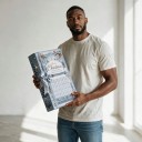 Adventskalender 24 julfigurer Snögubbar med mössa och halsduk Ljusblå Juldekoration Present till barn och vuxna 3