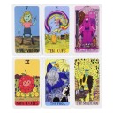 Adventure Time tarot-kortit 78 kpl ennustuskorttipakkaus 10,5 x 6,2 cm värikkäät kuvitukset tarot-tulkintaan ja symboliikan työstämiseen 2