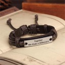 Ægte læderarmbånd til kvinder J2443 4