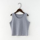 Ærmeløs crop top til kvinder 5
