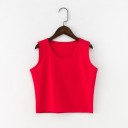 Ærmeløs crop top til kvinder 4