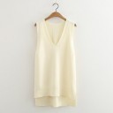 Ærmeløs strikket sweater til kvinder G394 6