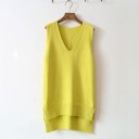 Ærmeløs strikket sweater til kvinder G394 5