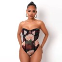 Ærmeløse bodyer med blomsterprint til kvinder 3