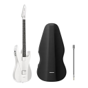 AeroBand Electric and Acoustic Bass Guitar with Microphone and Case Silicone Strings Painless Playing Learning Tool Neutral Design 3