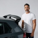 Αεροδυναμικό σπόιλερ οροφής για πέμπτες πόρτες, τοποθέτηση με ταινία χωρίς τροποποιήσεις, πλαστικό ABS, γυαλιστερό μαύρο, για VW Golf 8 MK8 GTI GTD R 4
