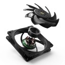 Αερόψυκτρα PC 120 mm PWM 2150 στροφών/λεπτό Υψηλής ταχύτητας με μεγάλο ρεύμα αέρα Ρουλεμάν SFDB Για ψύκτρα CPU και gaming υπολογιστή 8