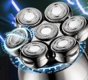 Afeitadora eléctrica con accesorios Afeitadora portátil resistente al agua con pantalla LED Afeitadora de vello de cabeza para hombres Recortadora 2