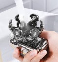 Afeitadora eléctrica para hombre en un conjunto Afeitadora inalámbrica con accesorios Recortadora de barba resistente al agua con pantalla LED 3