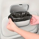 Affaldsbeholder til bil med låg, hængende kompakt organizer, plastisk, universel til dør, sæde og midterkonsol 5