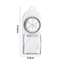 Affettaverdure multifunzionale in acciaio inossidabile e plastica 20 x 9 cm Affettatore a fette e a spicchi Utensile da cucina per uova, funghi, kiwi 5