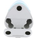 Affilacoltelli elettrico automatico a due fori Affilacoltelli elettrico a due fori Affilacoltelli automatico da ufficio a 4 batterie AA 7 x 7 5