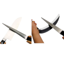 Affilatore diamantato per coltelli 400 grit Affilatore a lama in titanio curvo Strumento di affilatura per coltelli forbici attrezzi da cucina 5